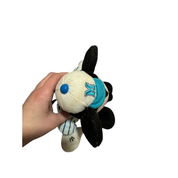 Walt Disney World Mickey Mouse Baseball Player Bean Bag Stuffed Plush 11” Doll - Picture 5 of 8